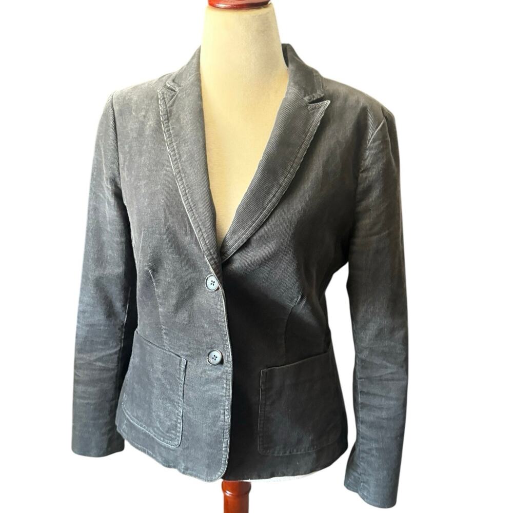 Boden Gray Corduroy Blazer/Jacket - Size 12